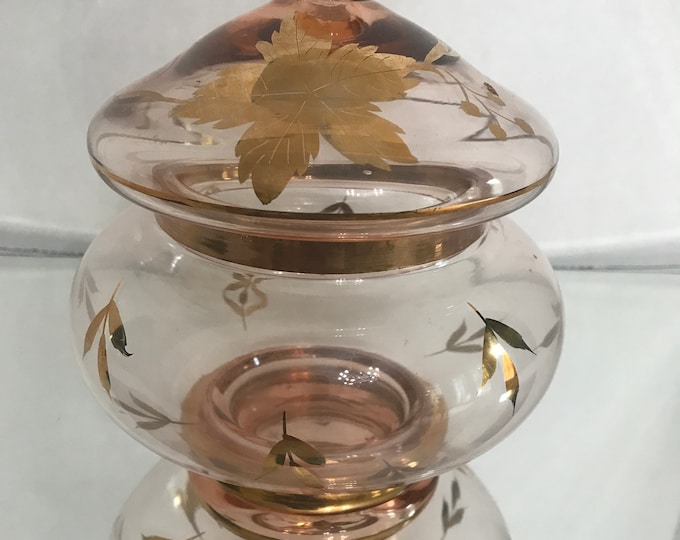 Crystal Hand Painted Candy Bowl