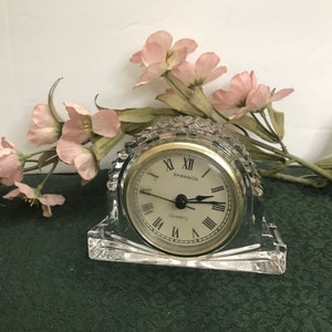 Shannon Crystal Mantel Clock/Design of Ireland