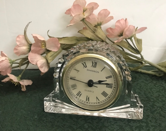 Shannon Crystal Mantel Clock/Design of Ireland