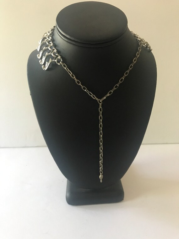 Vintage Sarah Coventry Silver Tone Necklace - image 4