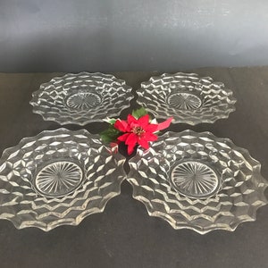 Fostoria American clear Salad Plate (2056), Dessert Plate/ Vintage Dessert Plate