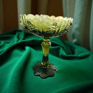 Compota de col rosa colonial Fenton / Vaso de leche / Compota verde / Regalo