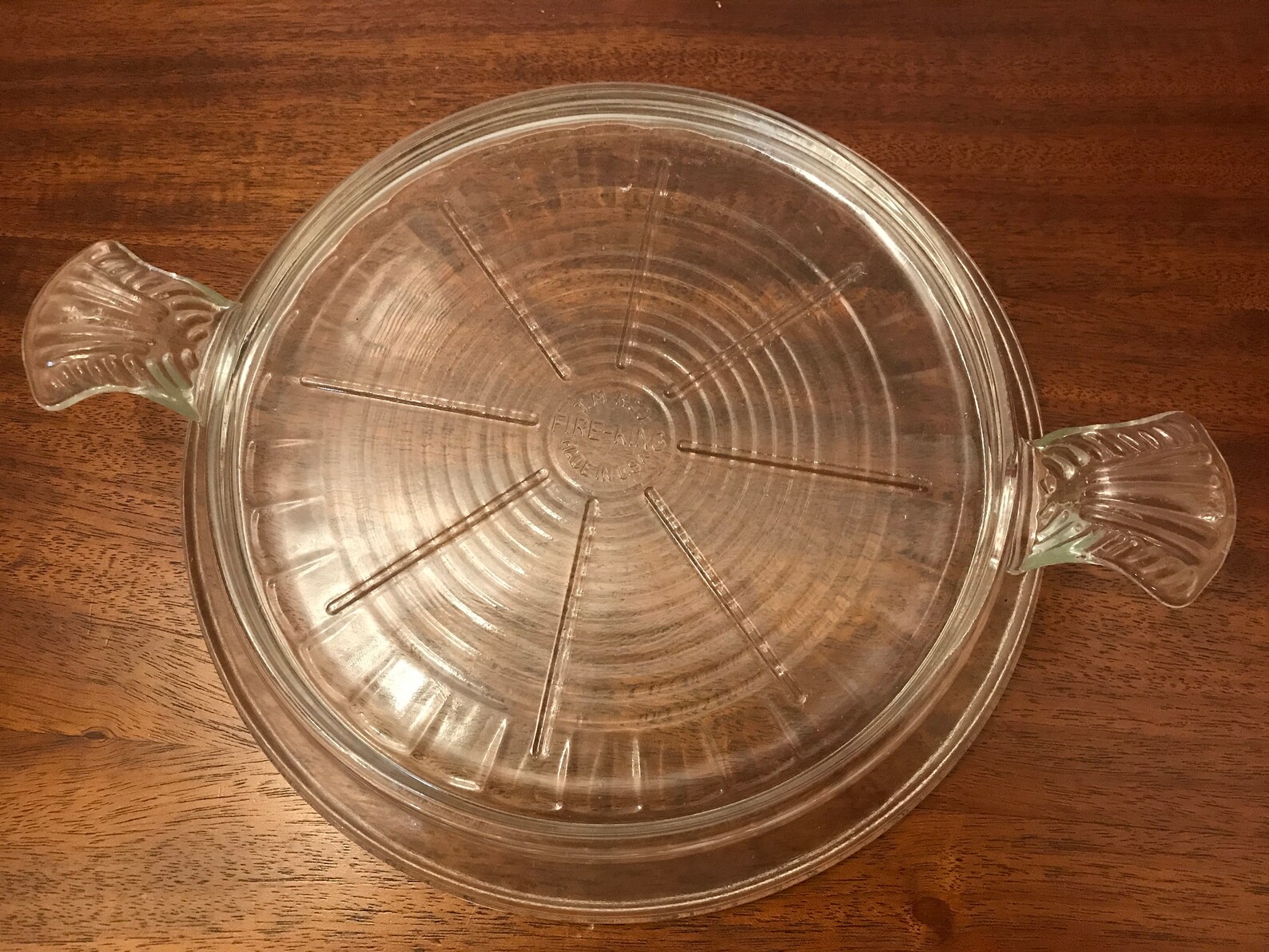 Fire King Hot Clear Glass Trivet Hot Plate Etsy