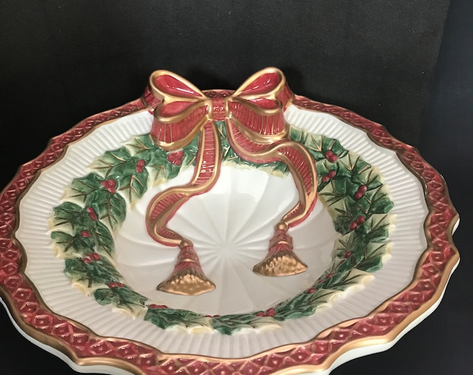 Firz and Floyd Noel Collection Bowl/ Ribbon and Holy