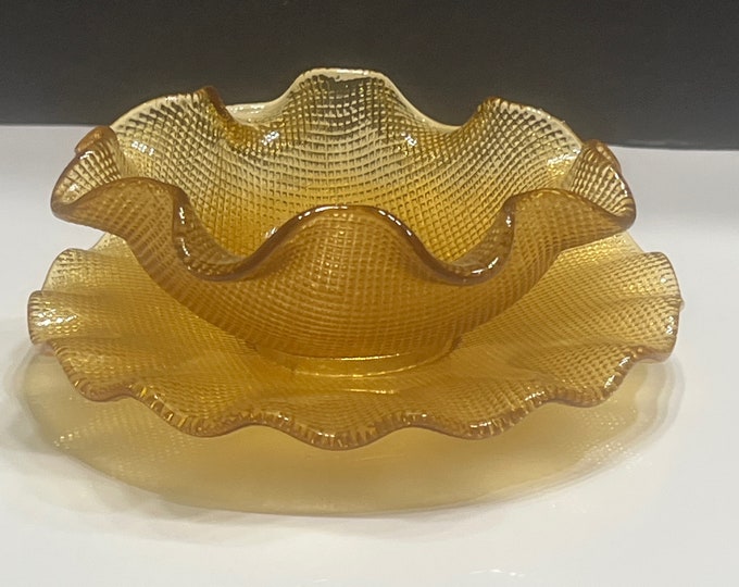 COL49 Dessert Bowl and Underplate by Colony, Mayonnaise Bowl, Sauce Bowl