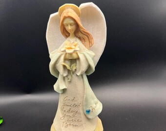 Enesco 2004 Foundations March Birthday Angel Designed by Karen