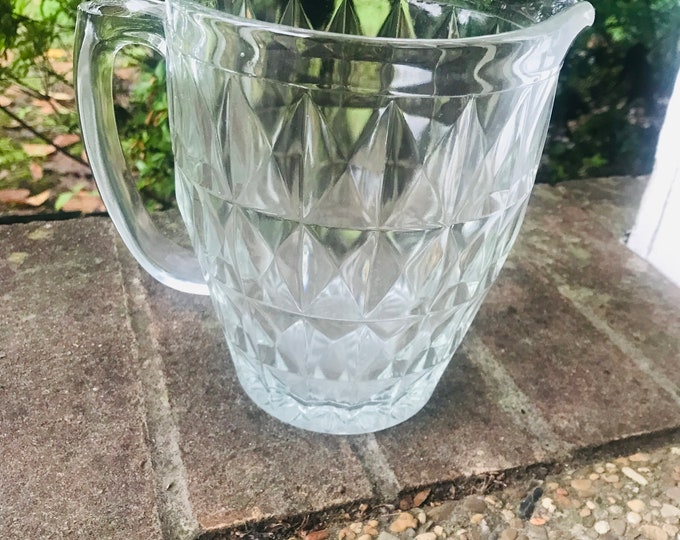 Jeannette Glass Windsor Clear Pitcher