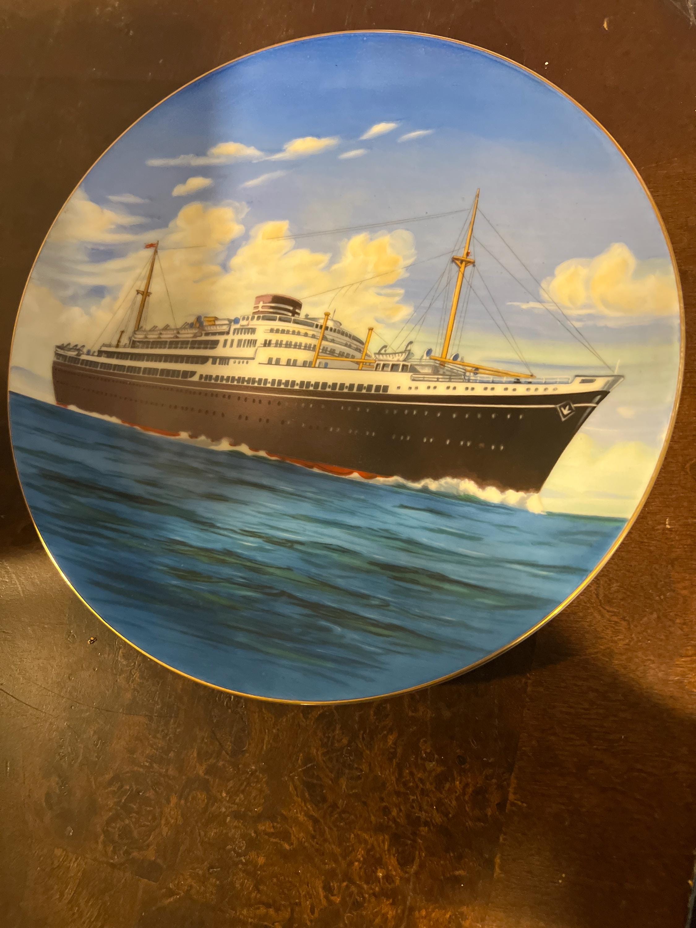 Osk Line Argentina および Brasil Maru 品質 9 インチ プレート