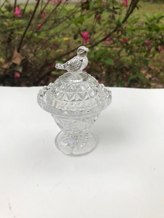 Hofbauer Bryde Trinket dish/ Covered/ Lead Crystal