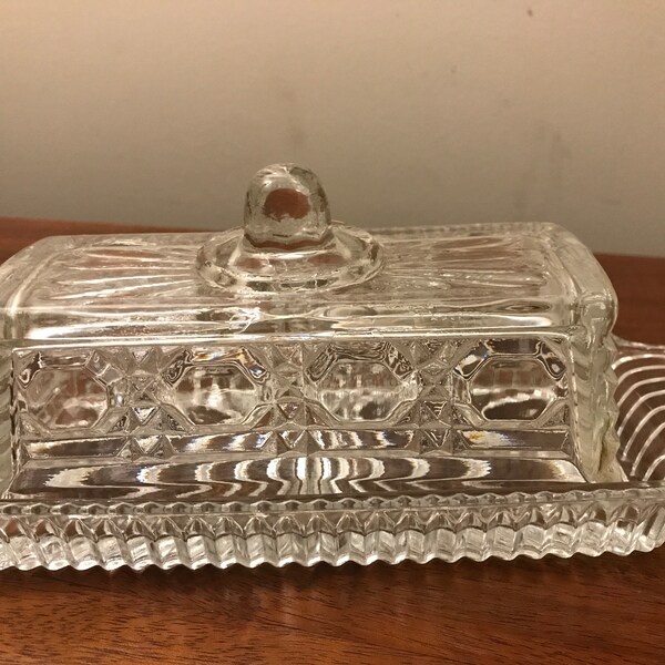 Glass Butter Dish Etsy