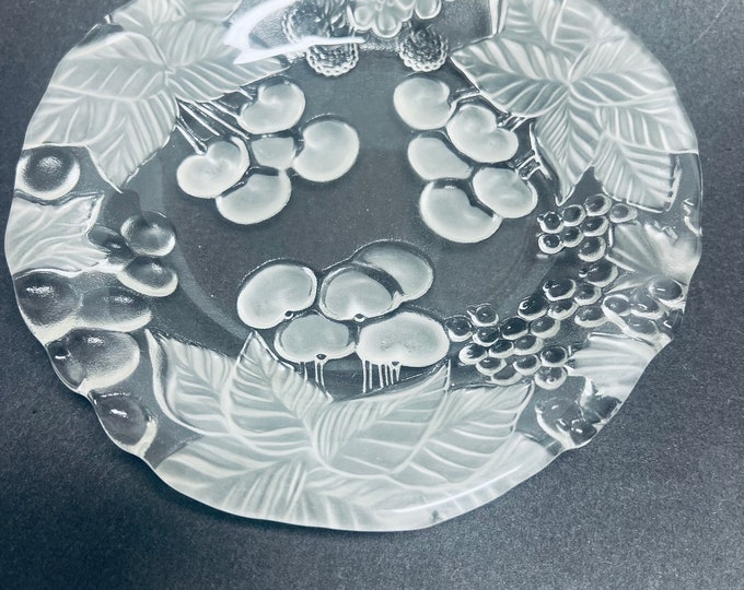 Luscious Luncheon Plates by  Savoir Vivre, Fruit Motif Frosty Salad Plate, Gift for Mom, Gift for Her