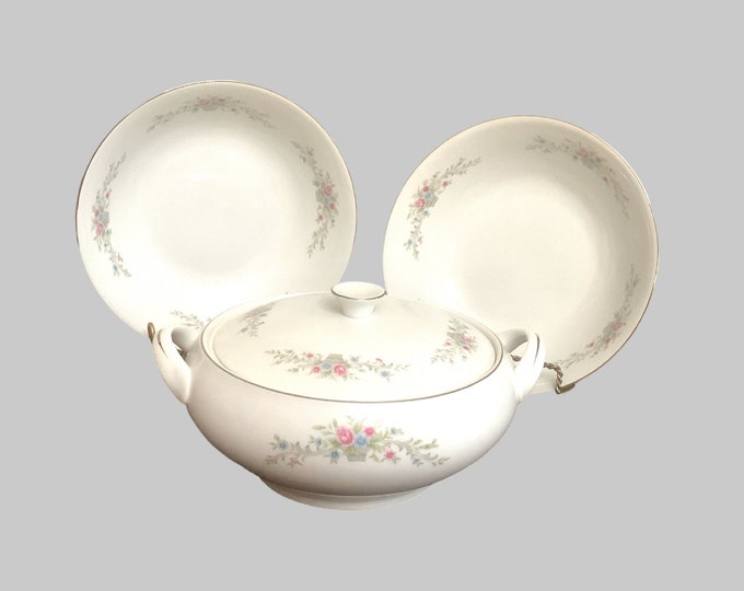 Fantasia by Florentine  Covered Vegetable Bowl  and Nine Inch Round Vegetable Bowl