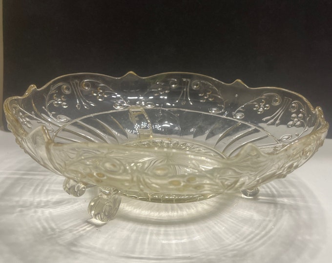 Vintage Bangle 10” Bowl by Lancaster 1932 Depression Glass Bowl