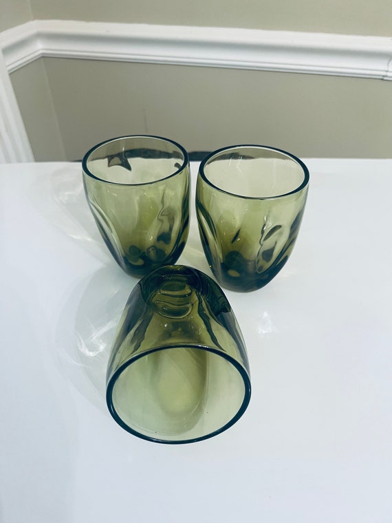 Pinch Verde Green Tumblers by Russell Wright - Etsy
