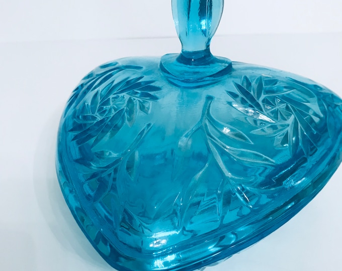Hazel Atlas Blue Capri Candy Dish