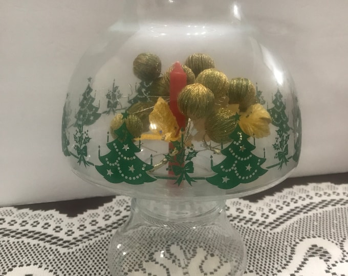 Chantelle Noel Hurricane Tapered Candle Holder, Holiday Decor/ Giftware/ Table Decor