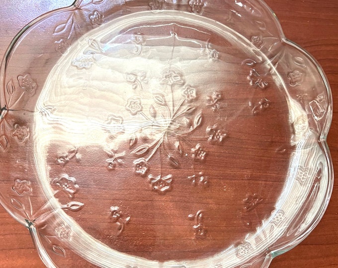 Anchor Hocking Savanna Torte Plate, Serving Platter, Giftware