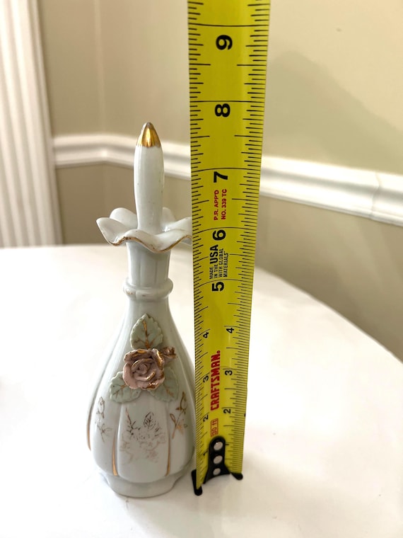 1960s Thames Hand-painted Porcelain Perfume Bottle With Applied