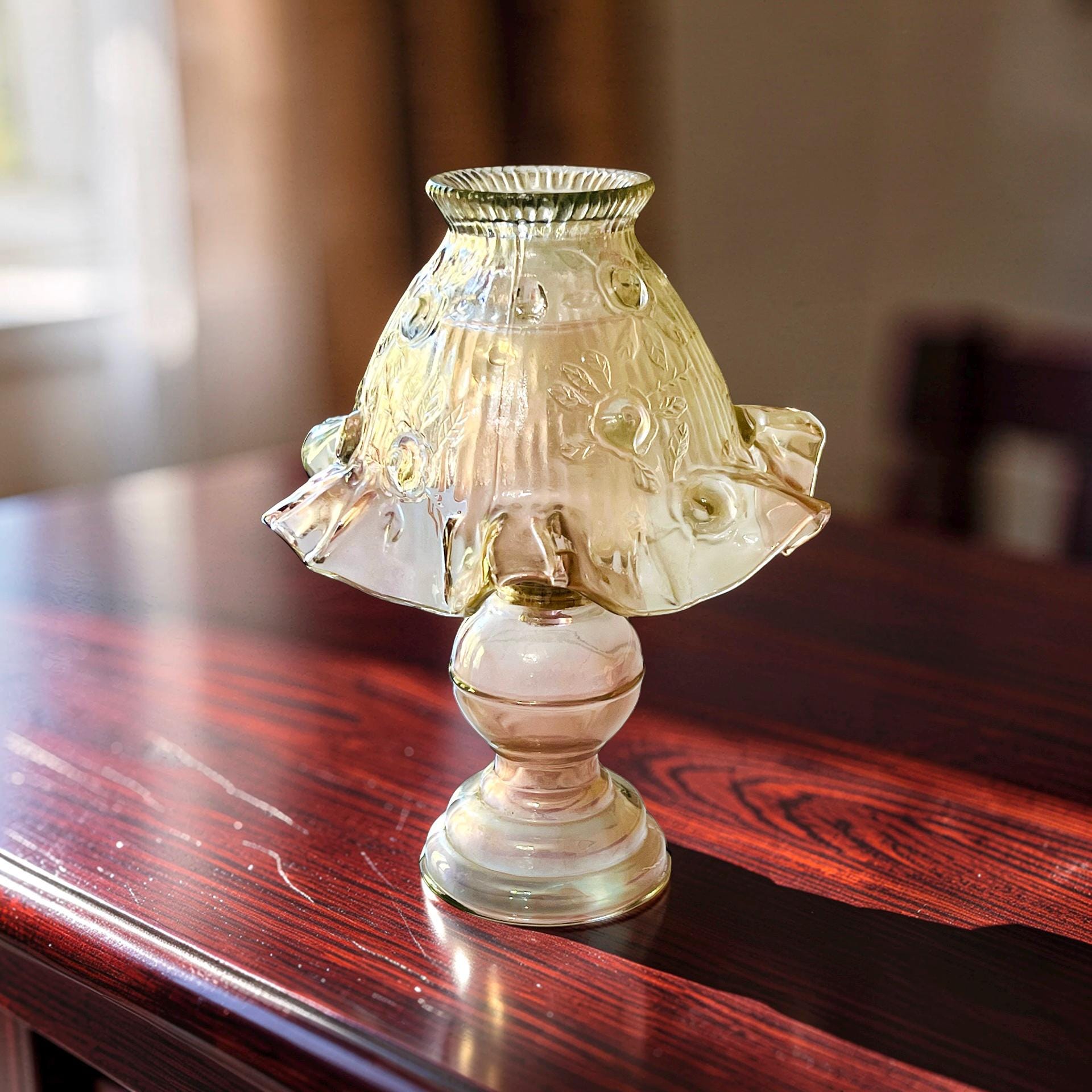Pink Fenton Fairy Lamp - Etsy