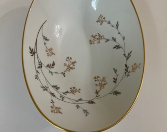 Noritake Andrea 5524 9" groentekom, vintage porseleinen groentekom