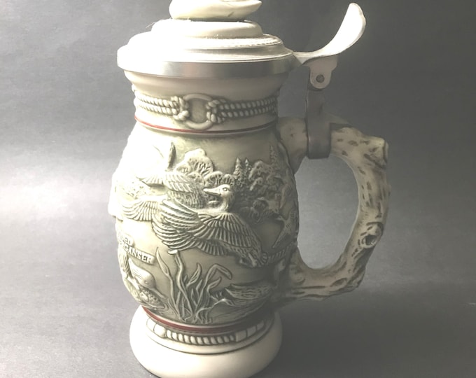 Avon 1988 Ducks of The American Wilderness Stein, Gift,  Barware, Ceramic Duck Stein