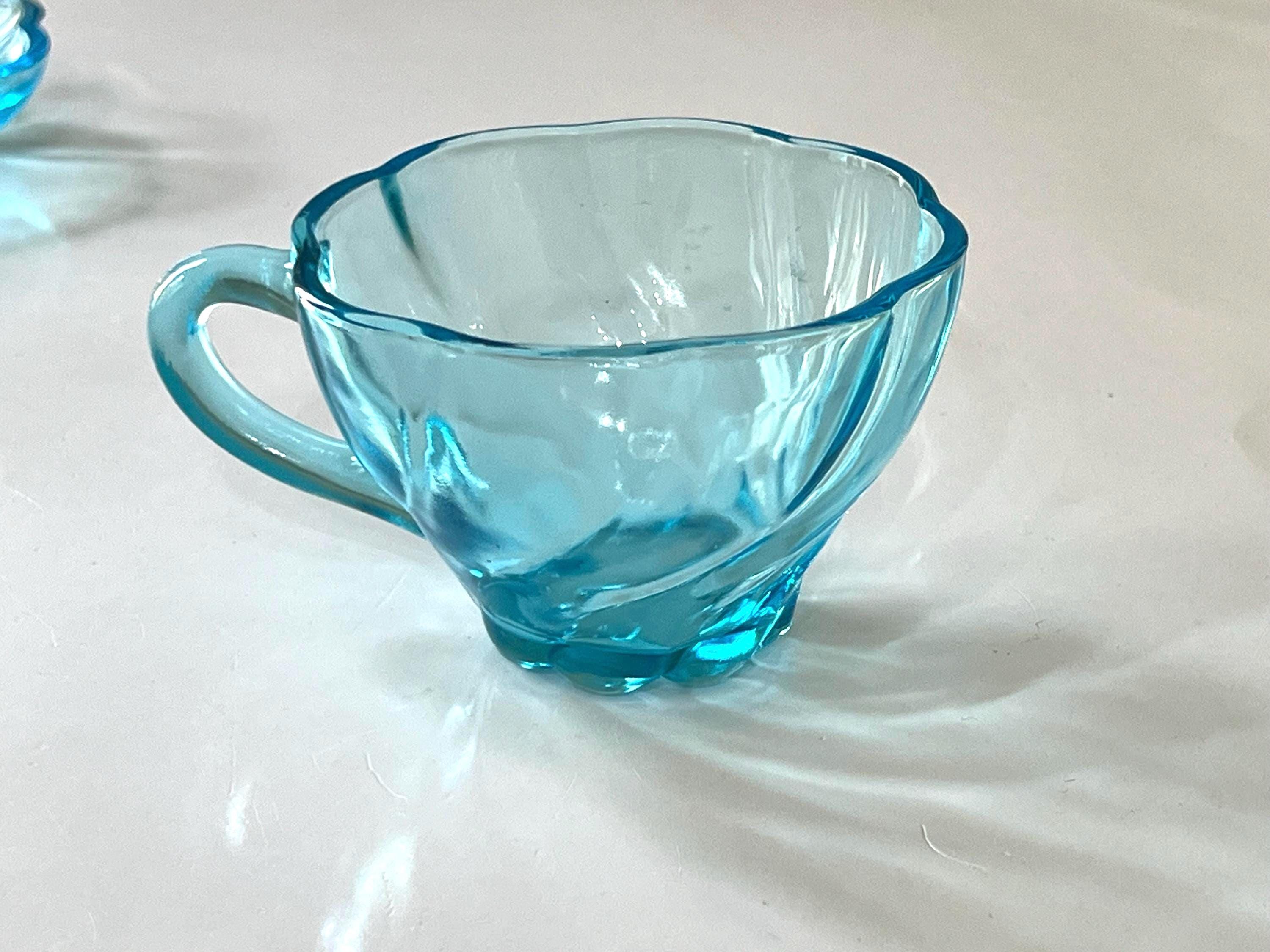 ヴィンテージ ヘーゼル アトラス カプリ ブルー スナック セット