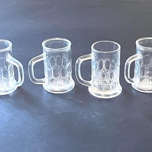 Reims France Shot Glasses  Beer Mug  Set of 4 Vintage Shooters
