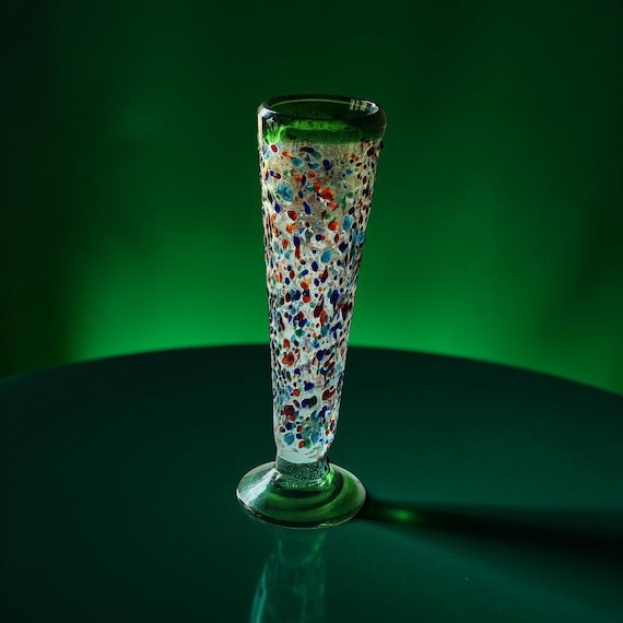 アートガラスの花瓶/吹きガラス/メキシコ製 - Etsy 日本