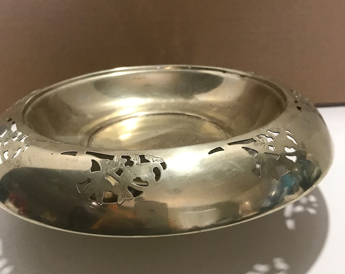 Faberware Nickel Silver Bowl, Silver Rolled Rim Bowl