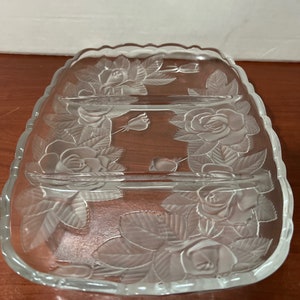 Mikasa Satin Rose Divided Platter| Relish Dish