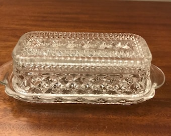 Anchor  Hocking Wexford One-Fourth Pound Butter Dish