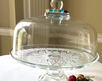 Anchor Hocking Footed Cake Stand Canfield With A Dary Rees