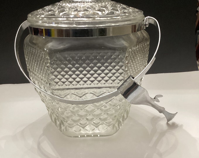 Anchor Hocking Wexford Ice Bucket with Thongs