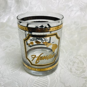 Vintage Hawaii On The Rocks Glass/ Tumbler/ Barware/ Gift