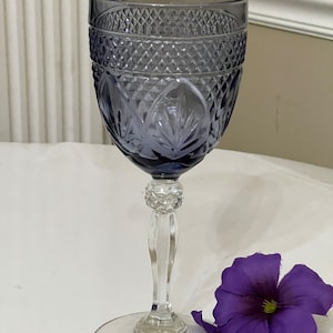 Antique Amethyst by Cristal D&#39;Arques-Durand Water Goblet