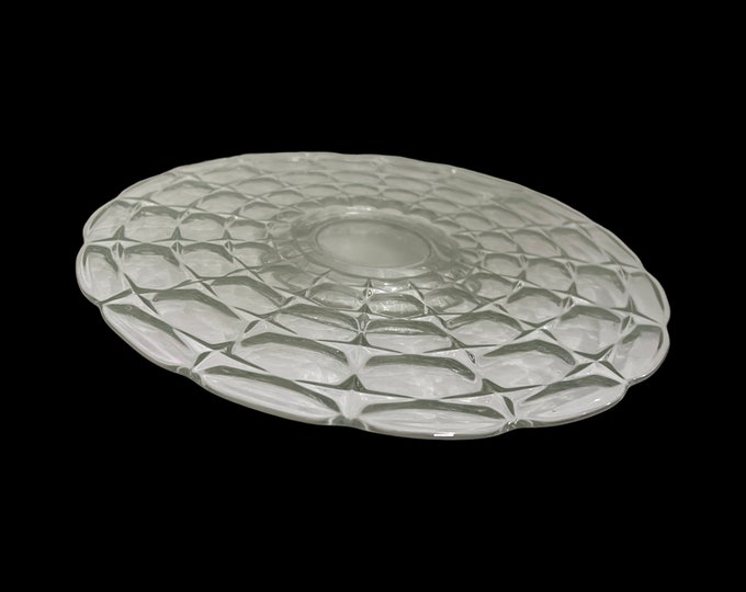 Constellation Footed Cake Plate, Sandwich Platter,  Torte Plate, by Indiana Glass Company
