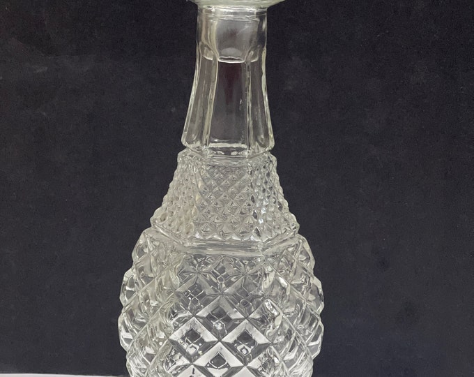 Anchor Hocking Wexford Decanter,  Liquor Wine Bottle with Stopper, Whiskey Jug With Stopper,  Gift for Bar