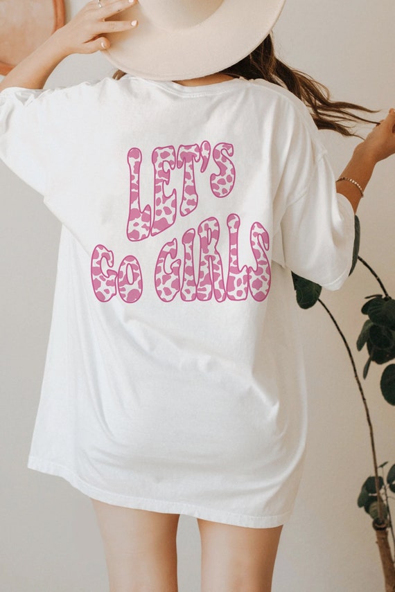 Let's Go Girls Shirt Cow Print Tee Retro Bachelorette - Etsy