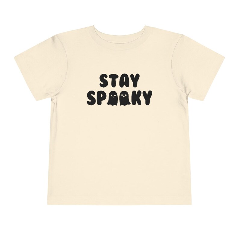 Stay Spooky Halloween Kids Shirt, Cute Ghost Tee, Trendy Fall Childrens Shirt, Retro Halloween Toddler TShirt, Aesthetic Autumn Kids Clothes immagine 3