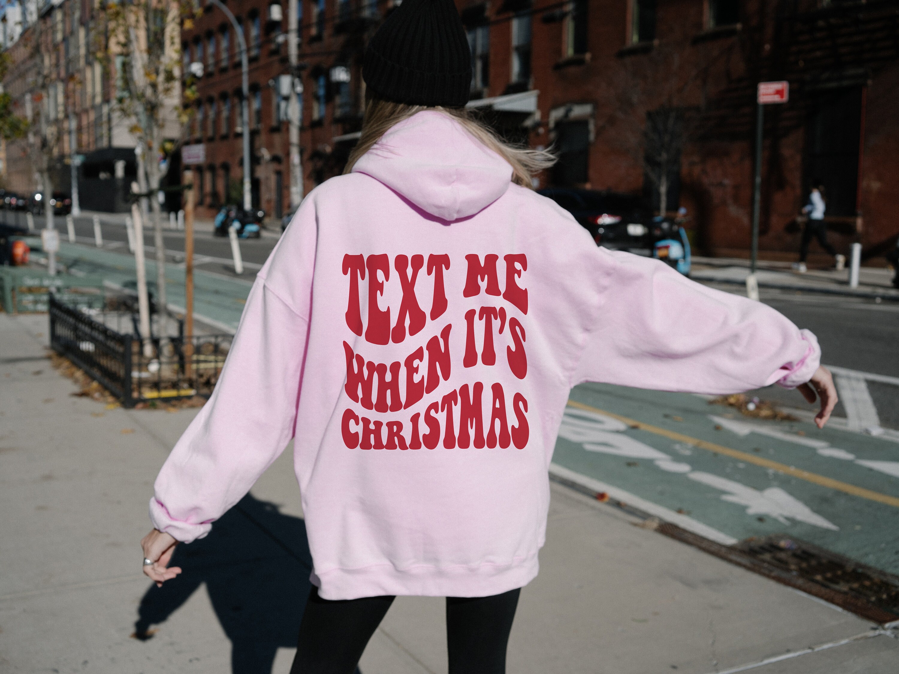 Oversized christmas hoodie deals