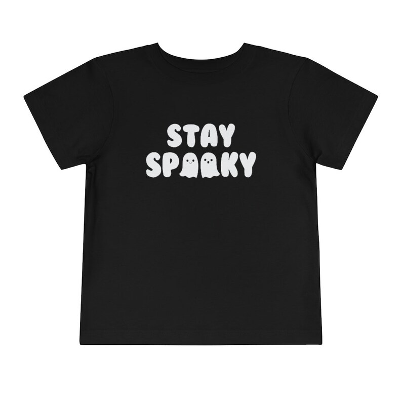 Stay Spooky Halloween Kids Shirt, Cute Ghost Tee, Trendy Fall Childrens Shirt, Retro Halloween Toddler TShirt, Aesthetic Autumn Kids Clothes immagine 4