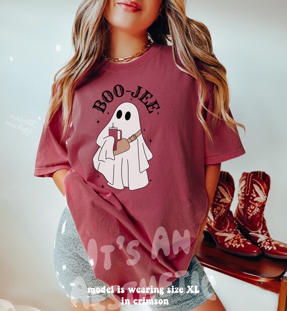 Halloween Shirt Boo Jee Tshirt Trendy Ghost T Shirt Cute Halloween Shirt  Shirt For Fall Preppy Womens Tee Boojee Ghost Shirt - Trendingnowe