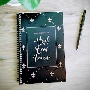 A Guided Journal To Heal From Trauma, Trauma Survivor Gift, Trauma Journal,  self care gift, journals with prompts, handmade journal