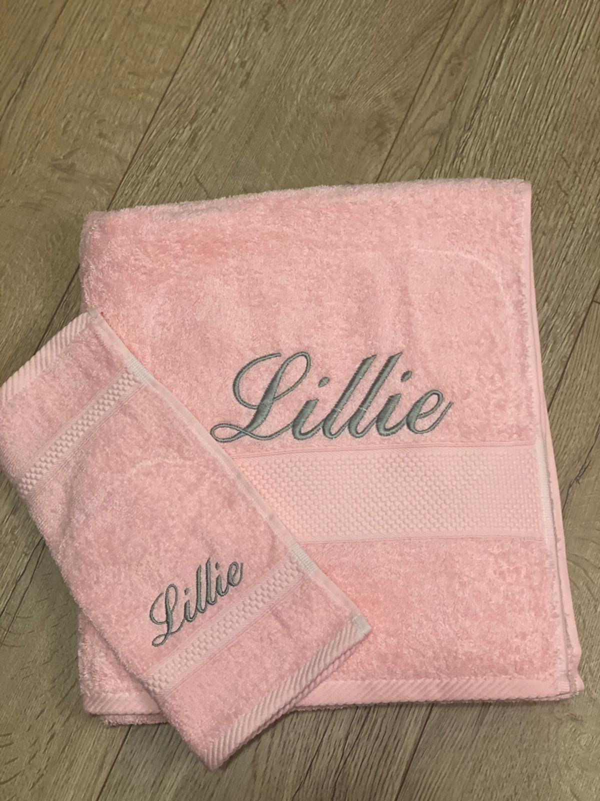 Embroidered Bath Sheet & Flannel Etsy