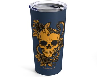 Don't Be a C*nt Tumbler, 20oz Tumbler,  Halloween Tumbler,  Spooky Tumbler, Skeleton Tumbler Wrap, Humorous Gift, Travel Size Tumbler