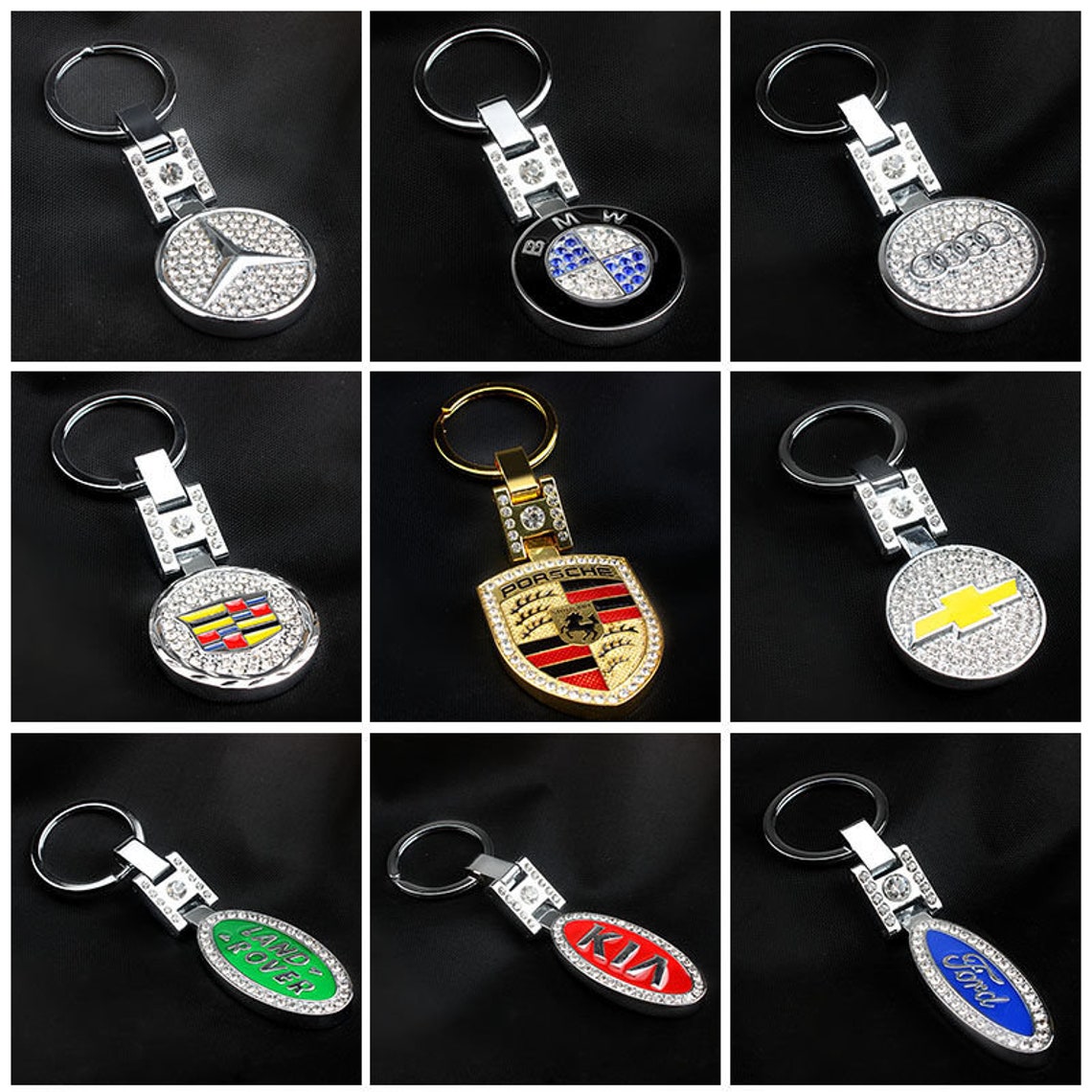 Porsche keychaincrystals luxury keychain Key fobs New driver Etsy