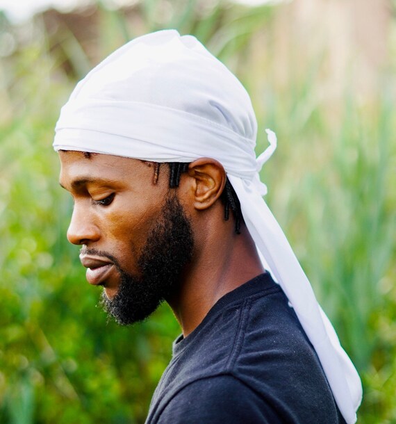 High Quality White Silk Durags Etsy