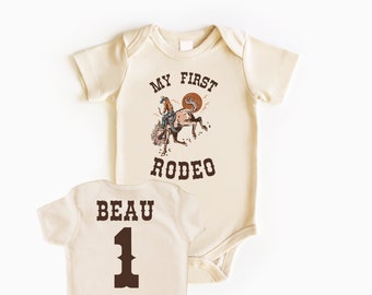 My First Rodeo Baby Bodysuit, Rodeo Birthday, Baby Bodysuit, First Birthday Outfit, Birthday Boy Shirt, First Birthday Shirt, Boy Birthday