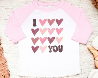 Hearts Valentines Day Shirt, Kids Valentines Day Shirt, Toddler Shirt, Toddler Girl Shirts, Kids Shirts, Toddler Tee, Valentines Shirt