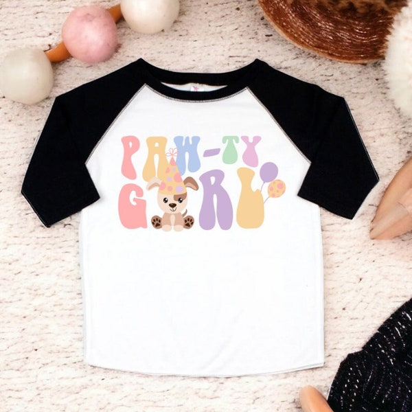 Dog Birthday Toddler Shirt, Puppy Themed Birthday, Toddler Birthday Shirt, Birthday Girl Shirt, Kids Birthday Shirt, Girl Birthday Shirt